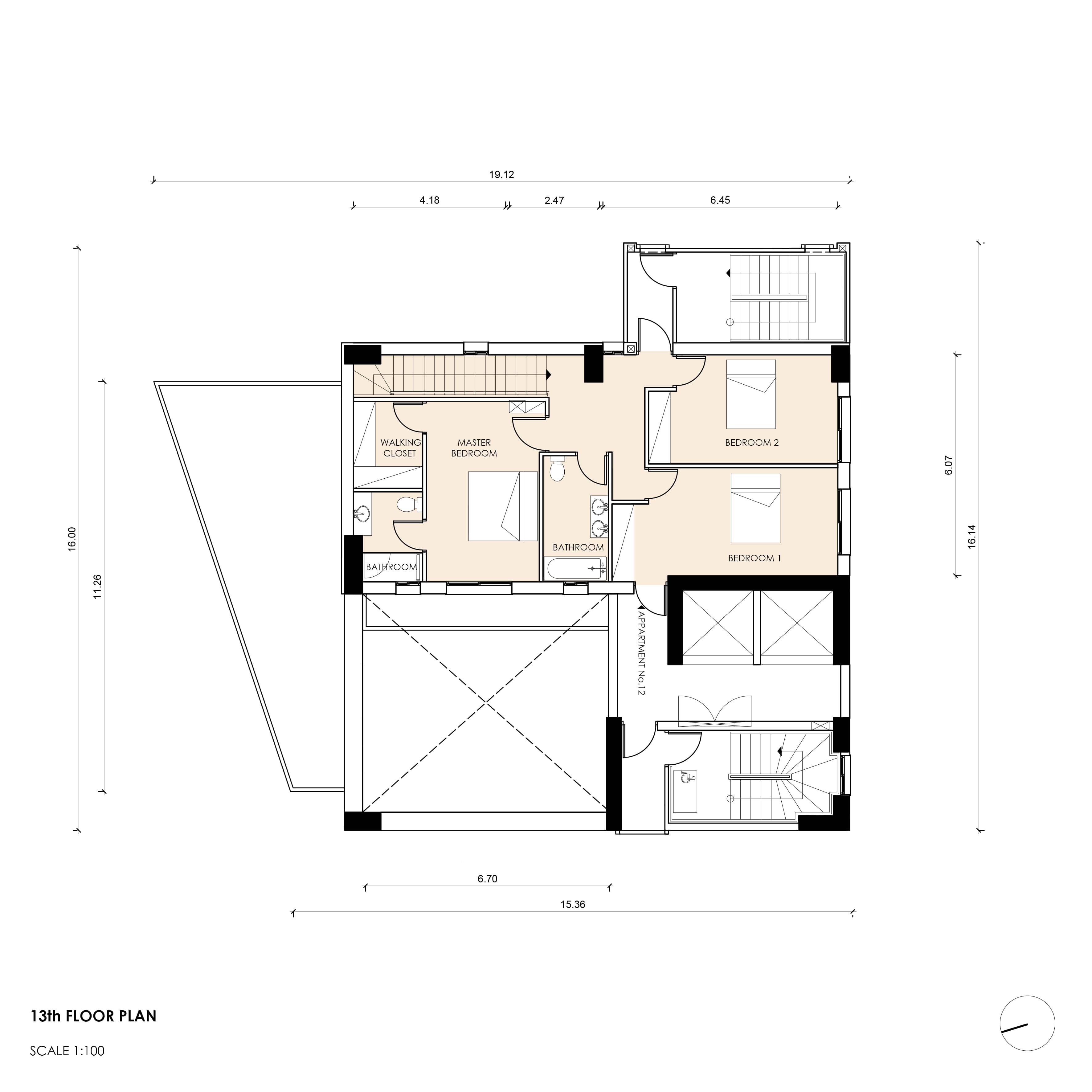 13th Floor Plan